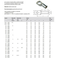 Kabelové oko lisovací Cu lehčené 25mm2/M8